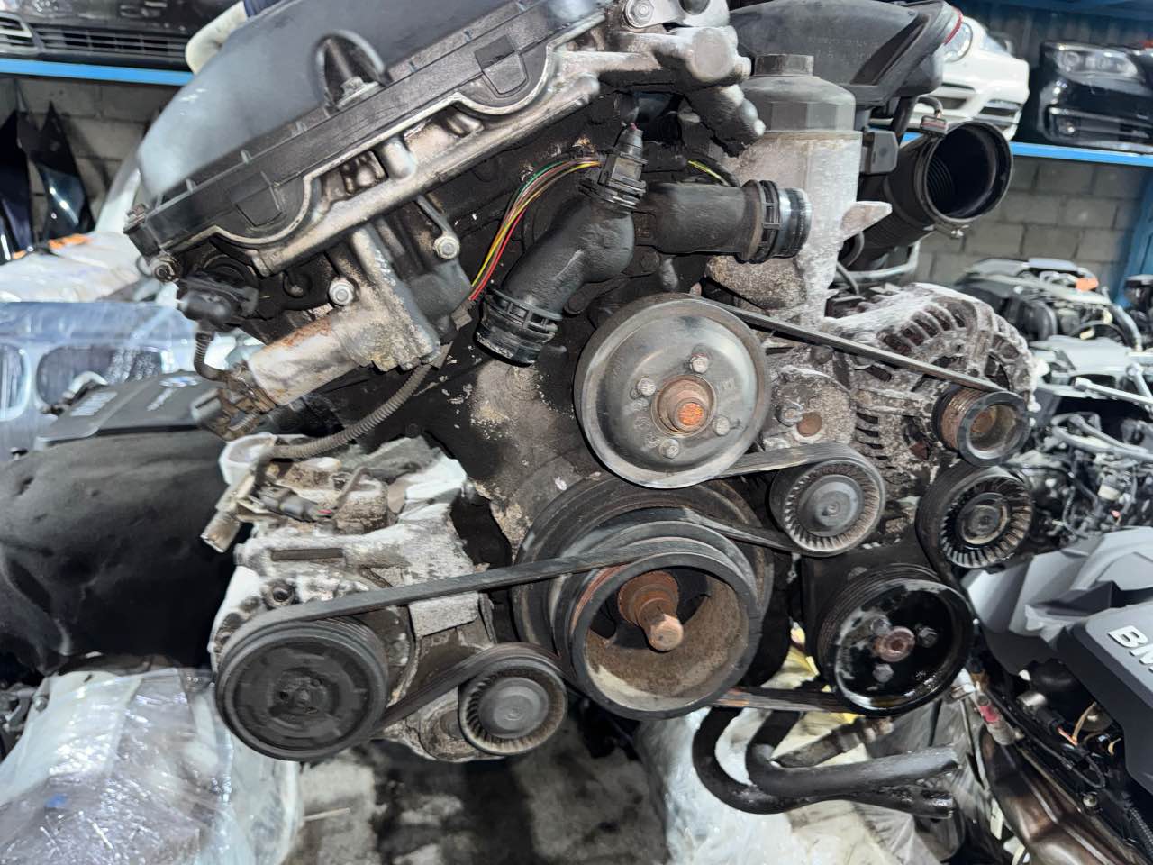 Engine + AT BMW M54B30 E60 used in Sharjah — photo 2